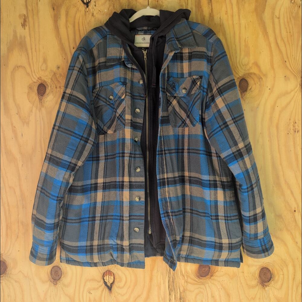 Legendary Whitetails Quilted Interior Flannel Hunting Fleece Men's XL